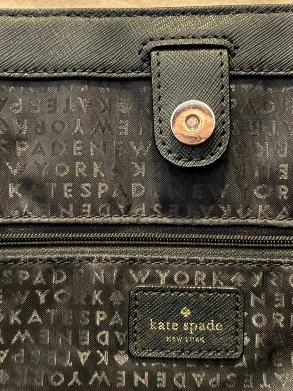 Kate Spade Tote-Black Leather